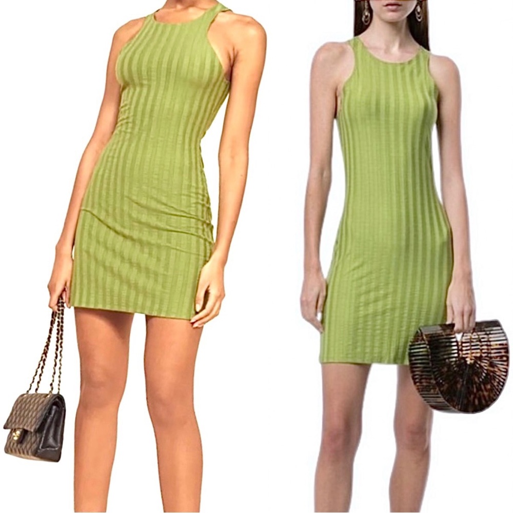 Reformation Green Mini Dress - Picture 4 of 11